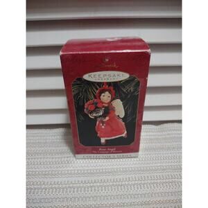 Hallmark 1999 Keepsake Christmas Ornament Rose Angel The Language of Flowers